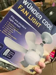 Wunder Cool Fan Light + Remote - Fits Standard Light Socket