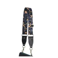 在飛比找momo購物網優惠-【米蘭精品】皮革肩背帶(豹紋閃電織帶包包背帶13色73ve4