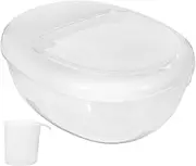 Cabilock Airtight Food Storage Container for Rice Capacity Rice Bucket with Cup Sealed Grain Holder for Kitchen Pantry for Flour Beans and Cereal Storage