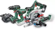 Bosch Home & Garden 18V 4 Piece Combo Kit: Brushless Hammer/Drill Driver, Impact