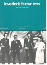 GLADYS KNIGHT & THE PIPS "LOVE FINDS IT'S OWN WAY" SHEET MUSIC-1975-NEW-MINT!!