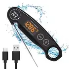 1 Second Read Digital Thermometer Rechargeable Instant Read Food Thermometer BBQ