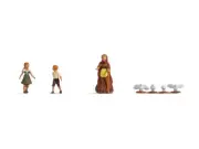Noch 15804 Hansel & Gretel with Witch Fairytale Figure Set HO