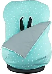Universal Cover and Footmuff for Baby Carriers and car Seats Group 0+ (Cabriofix, Graco, Cybex, Bebeconfort,) janabebe (Mint Sparkles)