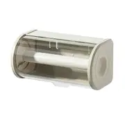 Bathroom Paper Towel Organizer Large Roll Wall Mount Holder with Clear Dustproof Cover Modern Tissu