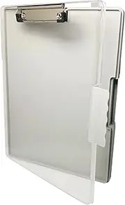 ZACHMEST Clipboard with Storage, Folder Nursing Clipboards Side Opening, Heavy Duty Clipboard with Dual Compartment Storage Box and Pen Holder, Smooth Writing for Work Office School Supplies