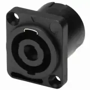 4 Pole Speaker (SPEAK-ON) D Type Panel Mount Connector