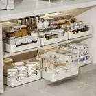 Stainless Steel Kitchen Storage Rack Pullout Slider Spice Rack Dish