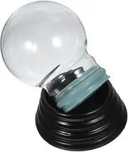 GLEAVI DIY Snow Globe: Clear Glass Fillable Snow Globe Water Jar with Screw-Off Caps Empty Candy Cookie Jars for DIY Craft Home Christmas Decoration