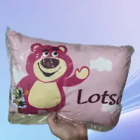 在飛比找蝦皮購物優惠-【Disney迪士尼】熊抱哥 草莓熊  玩具總動員 水洗枕 