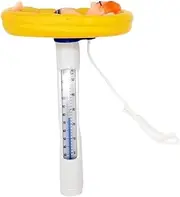 Pool Thermometer Multifunctional Floating Cartoon Style Water Thermometer for Spa Yellow Pool