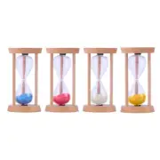 Wooden Sand Clock 5 Minutes Hourglass Sandglasses Children Toothbrush Timer
