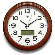 NEW Keane Analogue with Digital Calendar & Temp Wall Clock, 48cm