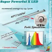 Hydroponics X LED 100W Bar Full Spectrum Grow Light With Dimmable Driver