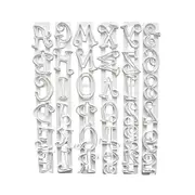 Fondant Cake Molds Biscuit Alphabet Cutters Mould, Cookies Letter Number Musical Note Symbol Decorating Chocolate Embossed Baking Cookie Mold Cutter
