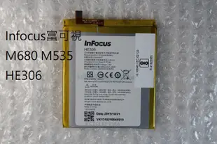 Infocus富可視M680 M535手機電板富可視HE306原裝內置電池