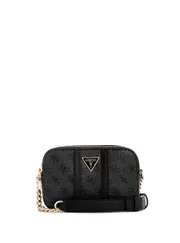 GUESS Women's Black Logo Noreen Camera Crossbody Bag