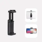 Portable Mobile Phone Clip Tripod Cellphone Ipad Bracket Holder Telescopic Clamp