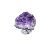 Natural Amethyst Geode Cluster Crystal Cabinet Knob Cabinet Cupboard Handle Pull