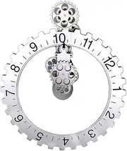 Garden Clocks Outdoor Waterproof, Retro Gear Outdoor Clocks for The Garden Wall Mounted Craft Art Big Hanging Tooth Wall Outside Clock Swimming Pool Living Room Bathroom Kitchen Me
