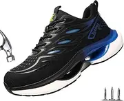 [SDEQA] Work Shoes for Men Women Safety Trainers Comfortable Lightweight Steel Toe Cap Sneakers Industrial Protective Footwear