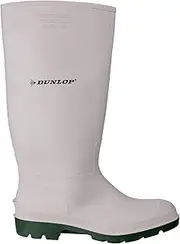 [DUNLOP] Unisex Pricemastor Wellington White/Green Size UK 6.5 EU 40