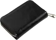 [COSMEVIVI] Portable Leather Card Holder Compact Outdoor Wallet for Receipts Coins Credit Cards Lightweight Versatile for Travel Everyday Use Classic Design