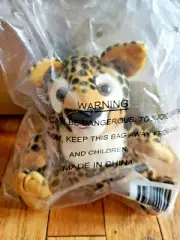 UNOPENED 2000 BP AMOCO ENDANGERED WILDLIFE FRIENDS CHEETAH 8" PLUSH, STUFFED TOY