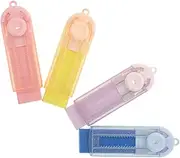 GRADENEVE 4pcs Retractable Erasers for Students Traceless Sliding Design School Test Exam Erasers TPR Material for Classroom Office Use