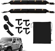 Surfboard Roof Rack - Car Crossbar Roof Rack Pads,with Tie Down Straps and Storage Bag, Anti-Slip Cushion for Truck Surfing Trips Kayak