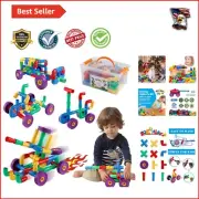 Educational 64-Piece Pipe & Joint Building Set for STEM Learning - Multicolor
