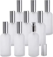 Bekith 9 Pack 3oz Glass Spray Bottles with Fine Mist Sprayer & Pump Spray Cap, Refillable & Reusable Frosted Clear Empty Bottles for Essential Oils, Perfumes, Body Sprays