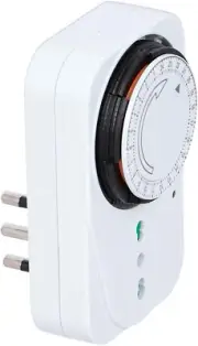 Programmable Timer Switch 24 Hour Socket Plug with Adjustable Timer
