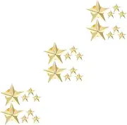 [LIFKOME] Pentagram Badge Star Badge Pins Lapel Pin for Men Soviet Badges Star Brooch Chinese Lapel Pin Brooch Pin Star Pins Pin for Back Clothing Brooch Clip Scarf Pin Alloy