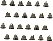 KONTONTY 100Pcs Vintage Xmas Bell Ornaments Small Hanging Bell Decor for Christmas Tree Crafts Parties Durable Bronze Copper Material with Crisp Sound for Holiday