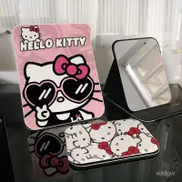 在飛比找蝦皮購物優惠-鏡子hello kitty凱蒂貓折疊化妝鏡隨身攜帶小鏡子傢用