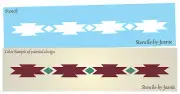 Southwest STENCIL Hopi Aztec Border Design Rug Towel Floor Cloth DIY Craft Signs