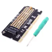 NVMe PCIe Adapter, for M for Key for M.2 NVME SSD to PCI-e x16 Host Controll