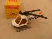 1982 MATCHBOX SUPERFAST #75 RESCUE HELICOPTER WITH BLACK BASE NEW IN BOX