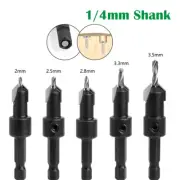 Countersink Drill Bit 1/4"(6.35mm) HEX Shank Woodworking Cutter