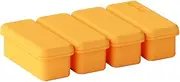 AIMALL Silicone Bar Ice Cube Tray – Food-Grade Large Ice Mould with Lid, BPA-Free, 4 Colours, 6.65 x 3.93 x 1.41 Inches, Baby Food and Ice Storage Box