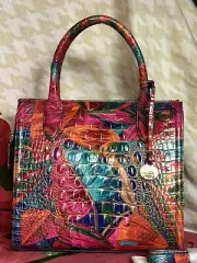 Brahmin Small Caroline Satchel/Shoulder Bag in Lush Melbourne/$345