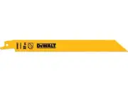 DeWalt DW4821 8" 18 Tpi Straight Back Bi-Metal Reciprocating Saw Blade - 5 Pack