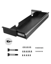 33" Under Desk Drawer Organizer Slide-out Drawer Space Saver Home Office