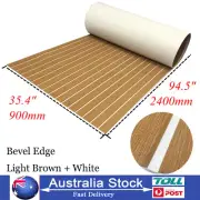 EVA Foam Boat Decking Sheet Marine Flooring Carpet Light Brown Nonslip Yacht Mat