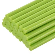 30pcs Mini Hot Glue Gun Sticks 8" x 0.27" for Glue Gun, Fruit Green