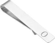 [uxcell] Initial Tie Clip for Men, Stainless Steel Letter O Alphabet Necktie Bar Pinch Clips 26 Letters A-Z with Gift Box for Regular Ties Wedding Father's Day, Silver Tone