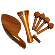 Violin Pernambuco Fitting Tailpiece Chinrest Pegs Endpin New 05#