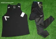 Nike Men's Run Division Hybrid Running Tights & Tech Pack Running Singlet, Large