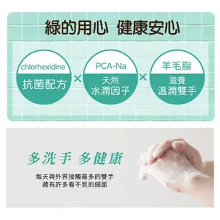 【Green 綠的】抗菌潔手乳加侖桶_茶樹清香3800mlX2+香氛保濕乾洗手凝露_茉莉&佛手柑40mlX4(洗手乳/乾洗手)